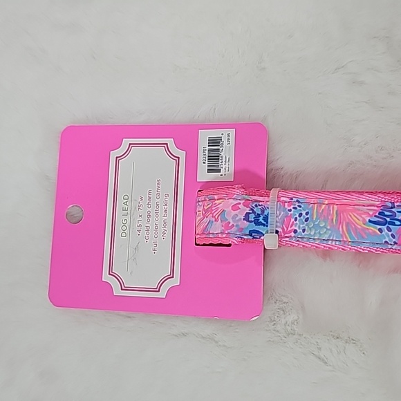 Lilly Pulitzer Dog Lead Splendor in the Sand Small/Medium - Picture 4 of 5